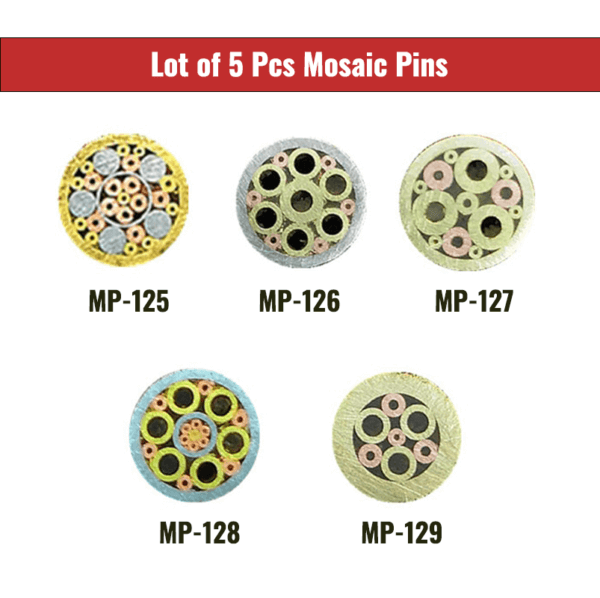 Lot of 5pcs Mosaic Pins for Knife Handle